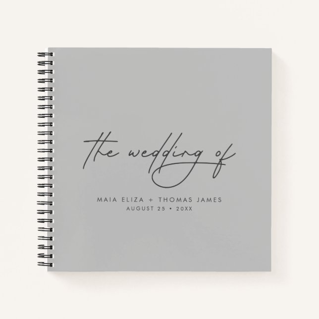 Moderno y sencillo libro de huéspedes con precios  (Anverso)