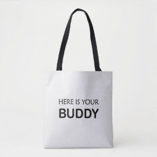 moderno y simple bolsa de tote, aquí está tu BUDDY