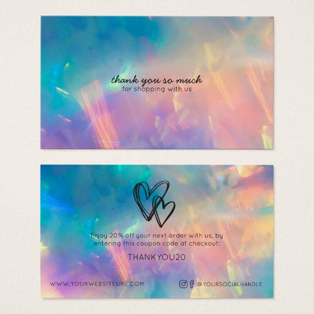 Moderno y simple, gran cantidad de descuento para  (Anverso y reverso)