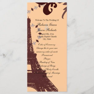 modernos programas de bodas de paris de la torre e