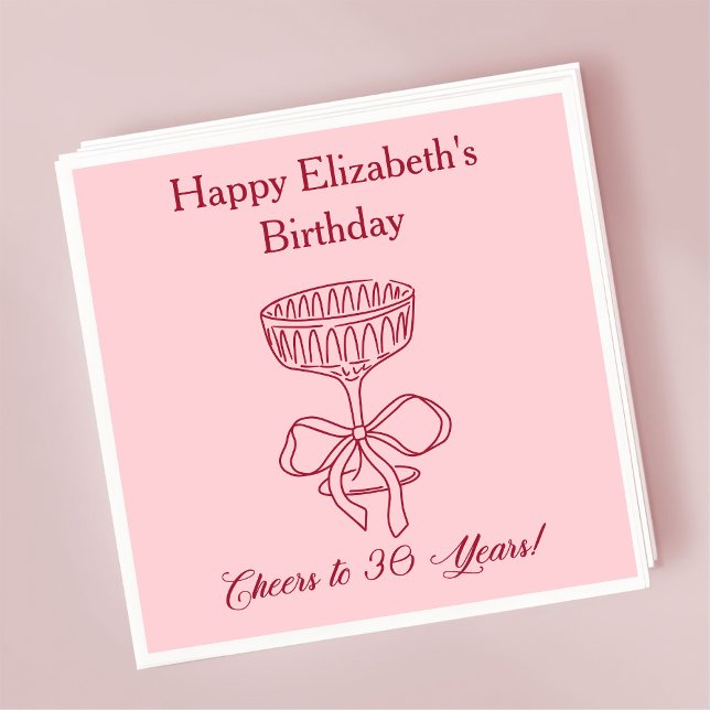 Modernos saludos rojos y rosados a la servilleta d (Subido por el creador)