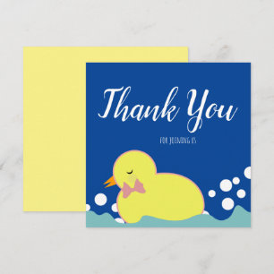 Modernos tíos de caucho Baby Shower rosado Gracias