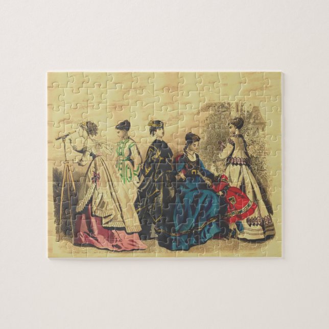 Modesto rompecabezas de las damas victorianas (Horizontal)