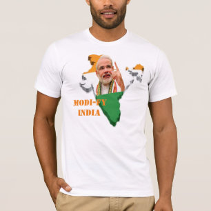 Modifique la India, camiseta de Narendra Modi P.M.