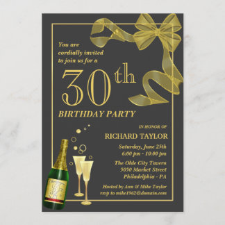 Modifique las trigésimas invitaciones de la fiesta