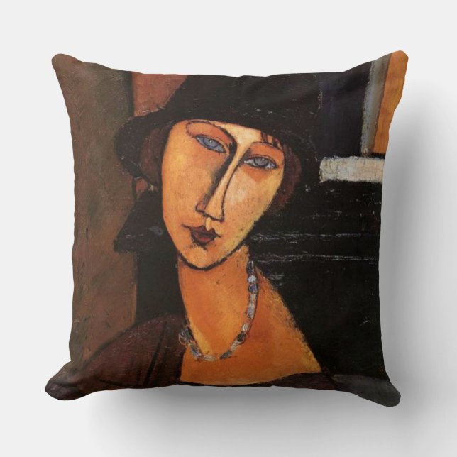 Modigliani - retrato de la almohada de Jeanne (Anverso)