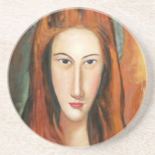 Modigliani - Retrato Jeanne Hebuterneba Posavasos