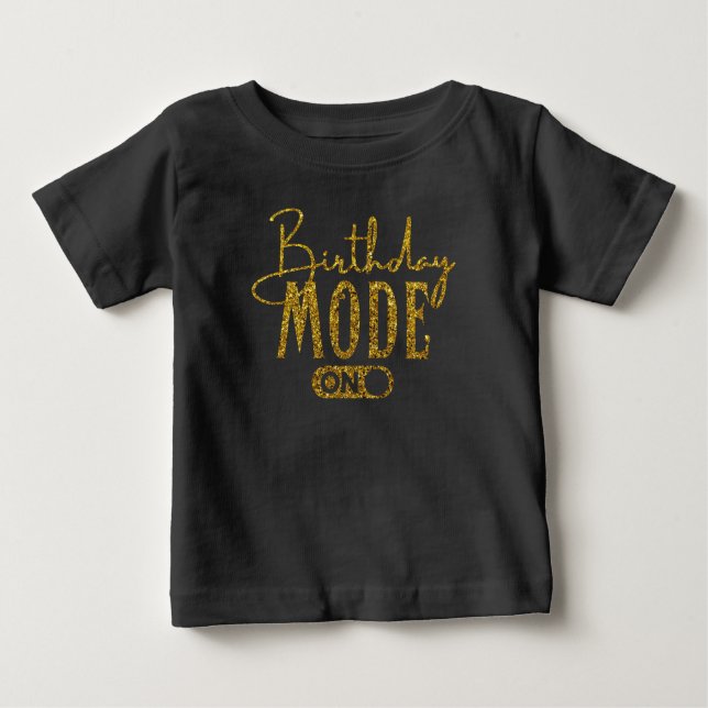 Modo Cumpleaños En Camiseta (Anverso)