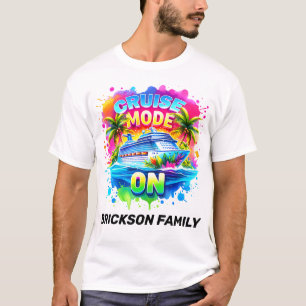 Modo de crucero en camisetas de vacaciones de cruc