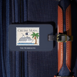 Modo de crucero en la etiqueta de equipaje