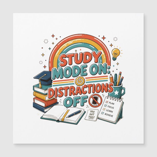 Modo de Estudio Activado Distracciones Desactivada (Anverso)