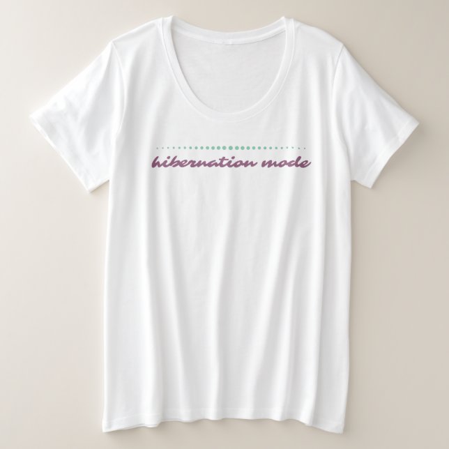 Modo de hibernación Camiseta femenina (Anverso del diseño)