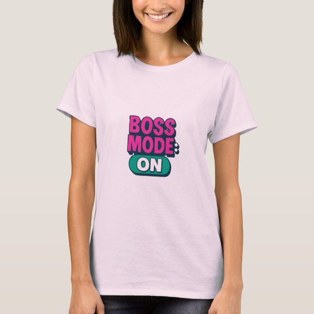 Modo de jefe en camiseta de mujeres - Empoderamien (Anverso)