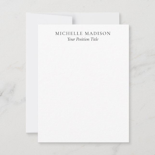 Modo de nombre propio minimalista de moda profesio (Anverso)