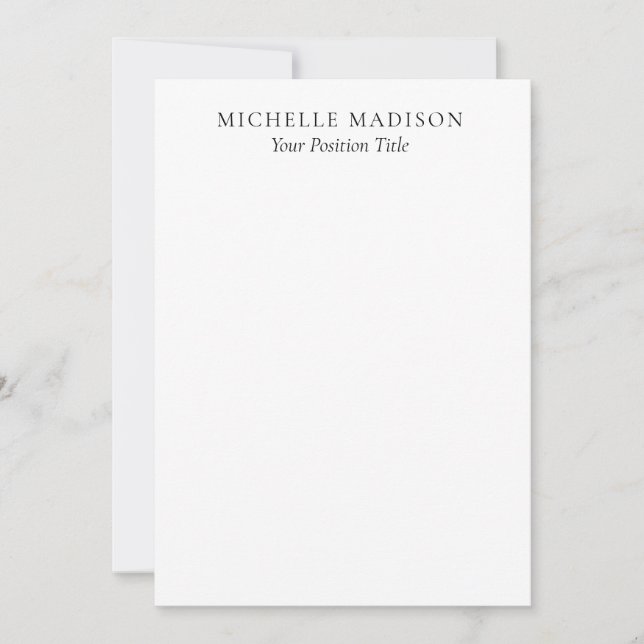 Modo de nombre propio minimalista de moda profesio (Anverso)