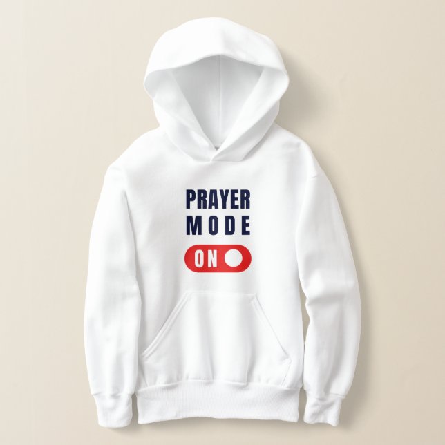 Modo de oración activado. Chicas pullover Hoodie (Distribución )