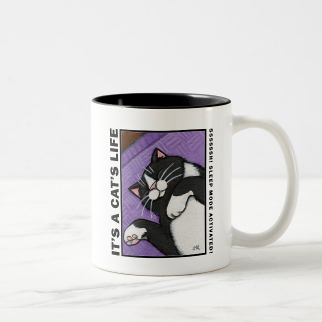 Modo de sueño - es la vida de un gato - taza del (Derecha)