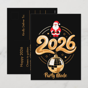 Modo Fiesta de Santa 2026 Disco Dorado de Navidad