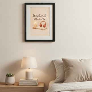 Modo Fin de Semana Activado | Póster de Arte Relaj