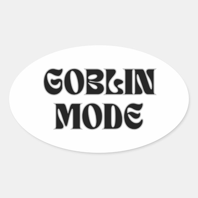 Modo Goblin Pegatina de estilo vintage (Anverso)
