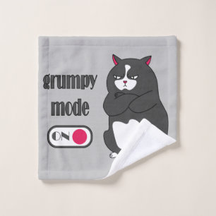 Modo gruñón activado, gato gordo divertido