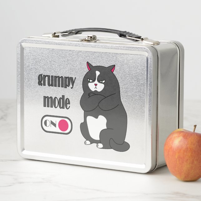 Modo gruñón en gato gordo gracioso  (In situ)