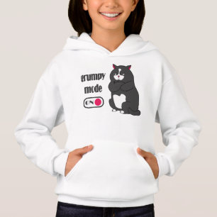 Modo gruñón en gato gordo gracioso
