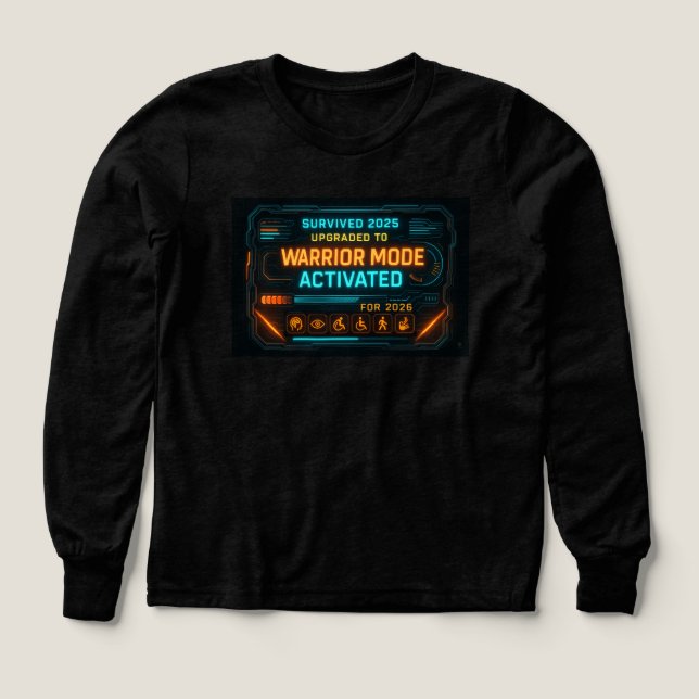 “Modo Guerrero Activado” 2026 Ciberpunk (Diseño frontal)
