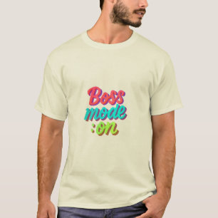 Modo Jefe en camiseta masculina - Poder motivacion