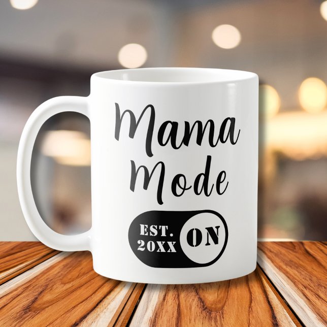 Modo Mamá ACTIVADO, Taza de café personalizada par (Subido por el creador)
