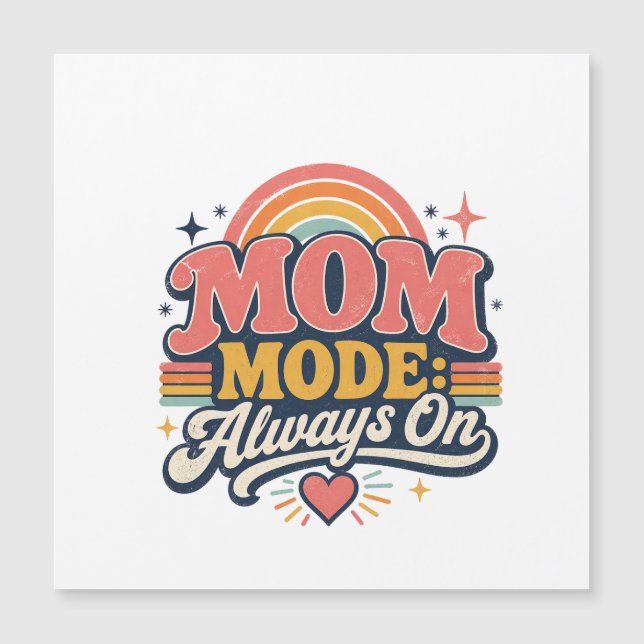 Modo Mamá Siempre Activado Regalo del Día Retro de (Anverso)