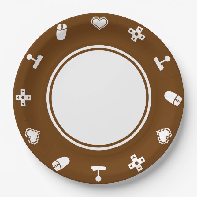 Modo Multijugador en Plato de Papel de Chocolate (Anverso)
