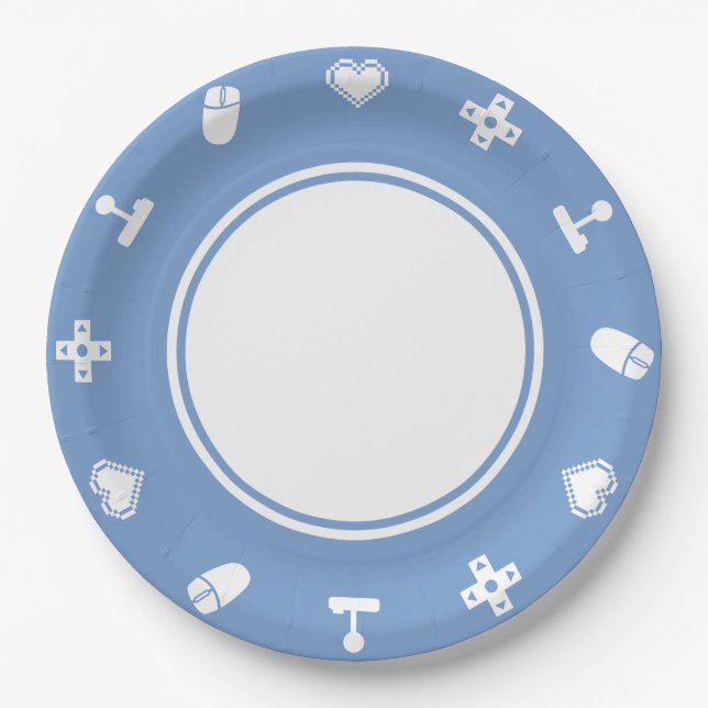 Modo multijugador en plato de papel Periwinkle (Anverso)