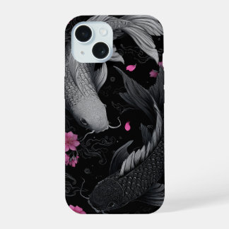 Modo oscuro de peces Koi japoneses