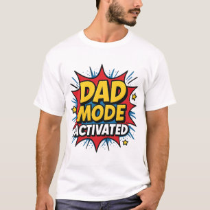 modo papá activo divertido camiseta de papá