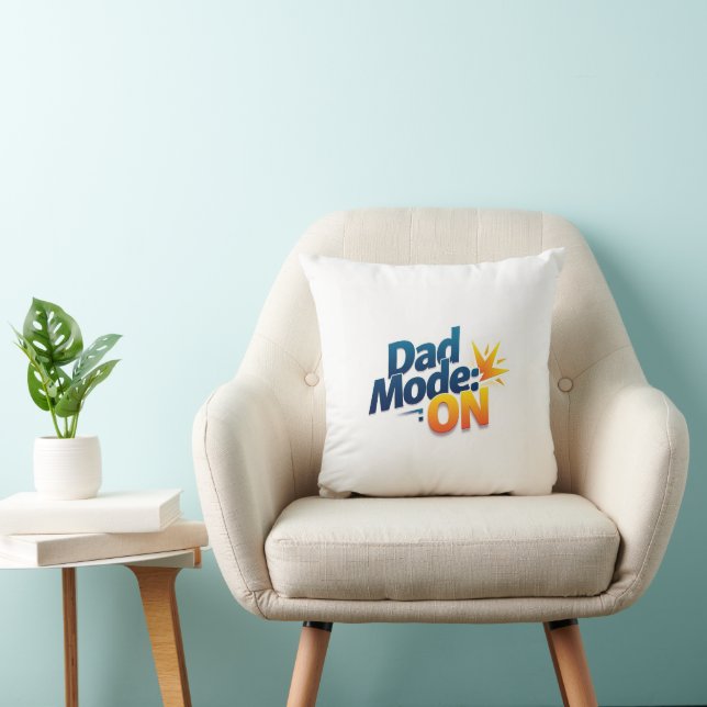 Modo papá gracioso en almohada - Decoración del Dí (Silla)