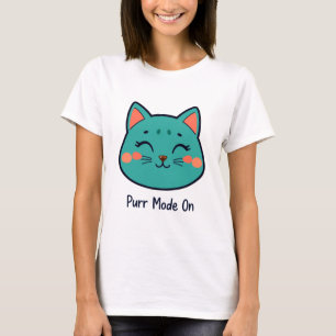 Modo Ronroneo Activado Camiseta Gráfica Original