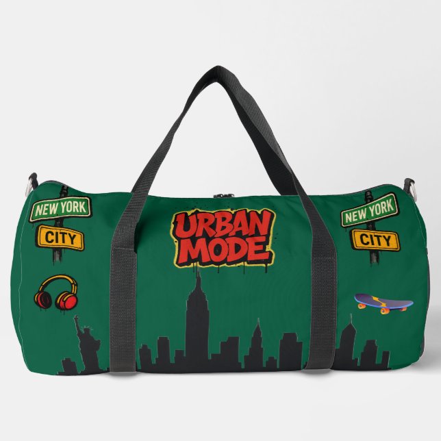 Modo urbano en graffiti - Bolsa de estilo callejer (Anverso)