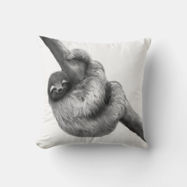 Mofeta y almohada reversibles de la pereza (Anverso)