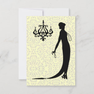 Moi Fashion Plate ~ Invitación Deco Nouveau francé