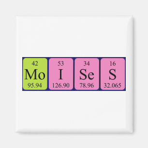 Moises imán de nombre de tabla periódica