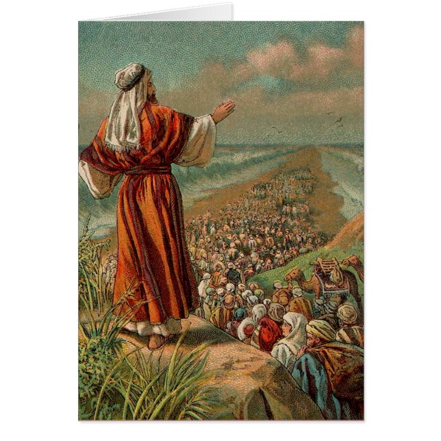 Moisés partes del mar Rojo (Frente)