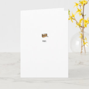 Moist. Tarjeta de pastel de cumpleaños feliz