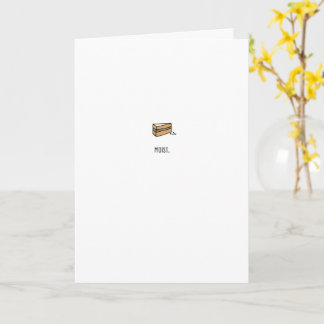 Moist. Tarjeta de pastel de cumpleaños feliz