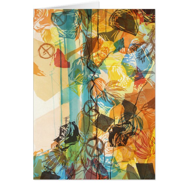 Mojave abstracto de la tarjeta del arte del (Frente)