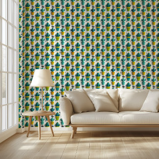 Mojave Bloom Loft | Papel pintado de cactus del de