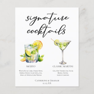 Mojito Martini Boda Signature Cocktails Menú