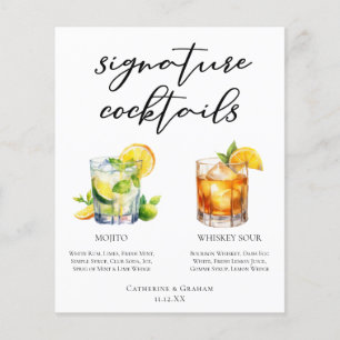 Mojito Whiskey Sour Signature Cocktails Menú