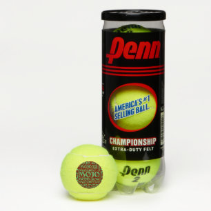 Mojo muchas pelotas de tenis verdes rojas de Penn
