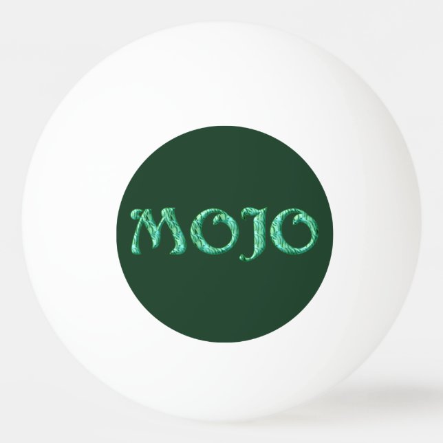Mojo verde verde blanco bola de ping pong de 3 est (Anverso)